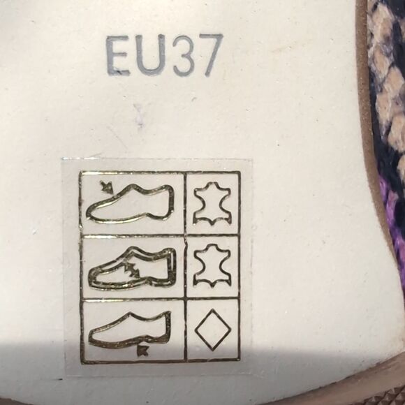 Donald J. Pliner Genuine Leather Purple Pink Loafer Snakeskin Pattern 6.5 Us - Picture 6 of 10